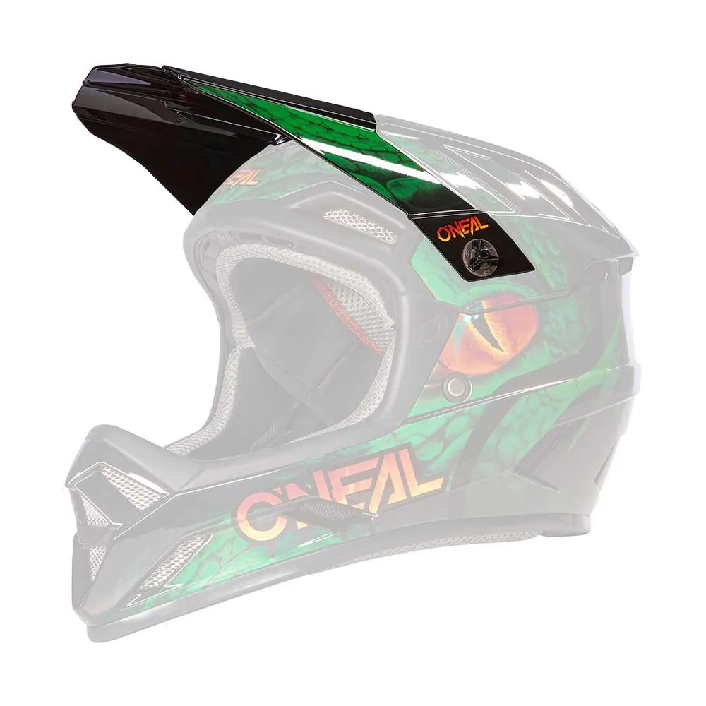 O'Neal Backflip Viper V.23 Ersättningsvisir För Hjälm, Black / green
