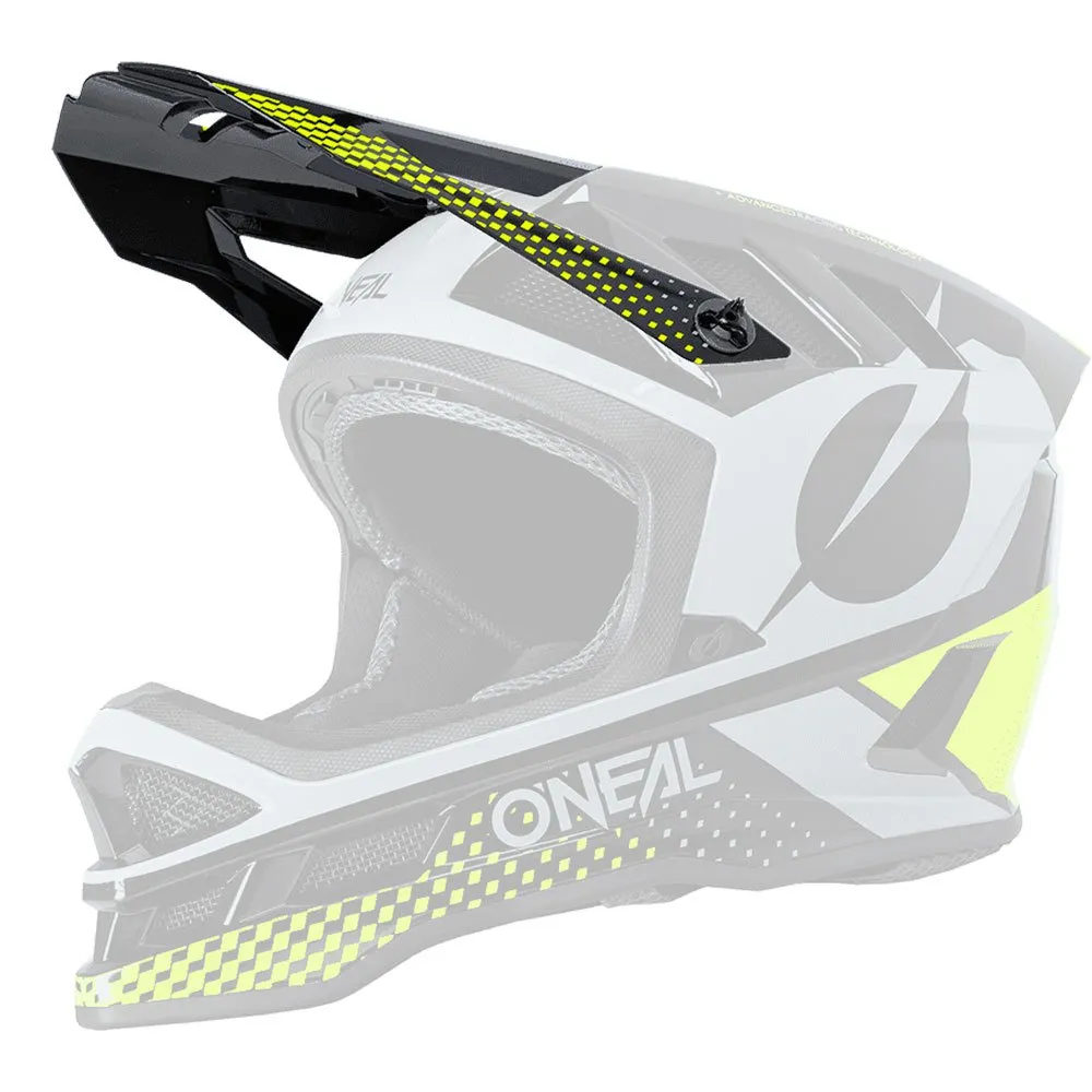 O'Neal Blade Polyacrylite Ace Ersättningsvisir För Hjälm, Black / neon yellow / grey O'Neal Blade Polyacrylite Ace Ersättningsvisir För Hjälm, Black / neon yellow / grey