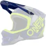 O'Neal Blade Polyacrylite Delta Ersättningsvisir För Hjälm, Blue / neon yellow