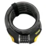 Onguard Antitheft Combo Doberman-185 Cmx15 Mm Kabellås, Black / yellow, One Size
