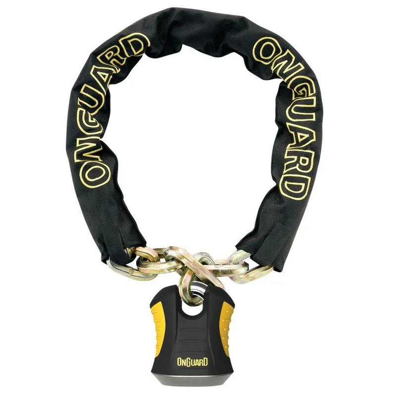 Onguard Beast 8018 Kedjelås, Black / silver, 1800 x 12mm Onguard Beast 8018 Kedjelås, Black / silver, 1800 x 12mm