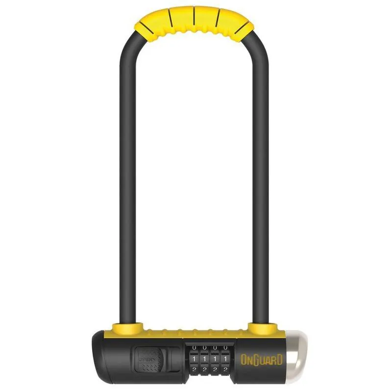 Onguard Bulldog Mini Ls 8014 Combination Number Bygellås, Black / yellow, 90 x 240 x 13mm