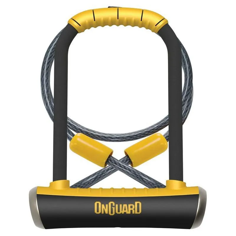 Onguard Pitbull Standard Shackle Bygellås, Black / yellow, 115 x 230 x 14mm Onguard Pitbull Standard Shackle Bygellås, Black / yellow, 115 x 230 x 14mm