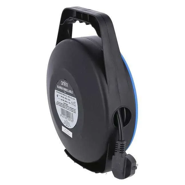 Onlex 4 Sockets 10 M Kabeltrumma, Blue / black, One Size Onlex 4 Sockets 10 M Kabeltrumma, Blue / black, One Size