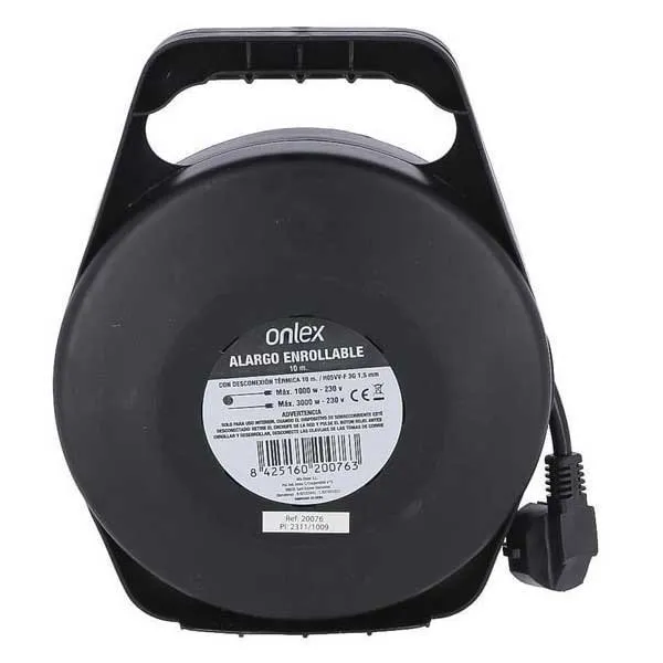 Onlex 4 Sockets 10 M Kabeltrumma, Blue / black, One Size Onlex 4 Sockets 10 M Kabeltrumma, Blue / black, One Size