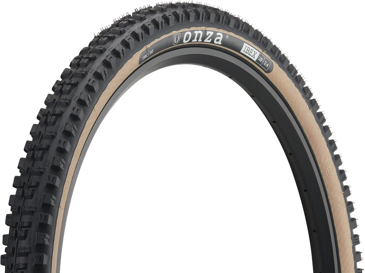 Onza Ibex TRC SC50 Skinwall 29" Faltreifen, Black / brown, 29" x 2.40