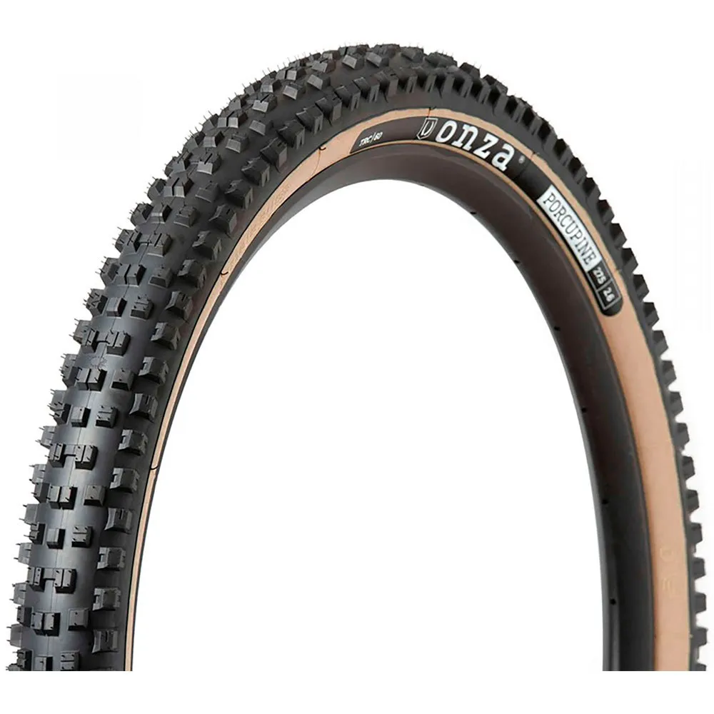 Onza Porcupine Skinwall 60 Tpi Tubeless 29´´ X 2.40 Mtb-däck, Black / brown, 29" x 2.40