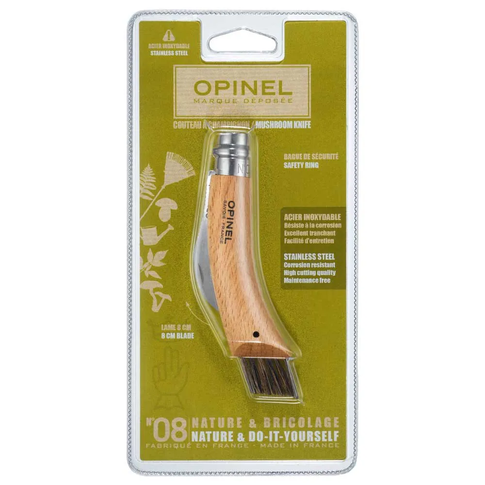 Opinel Nº08 Mushroom Fällkniv, Beech wood, 8.5cm