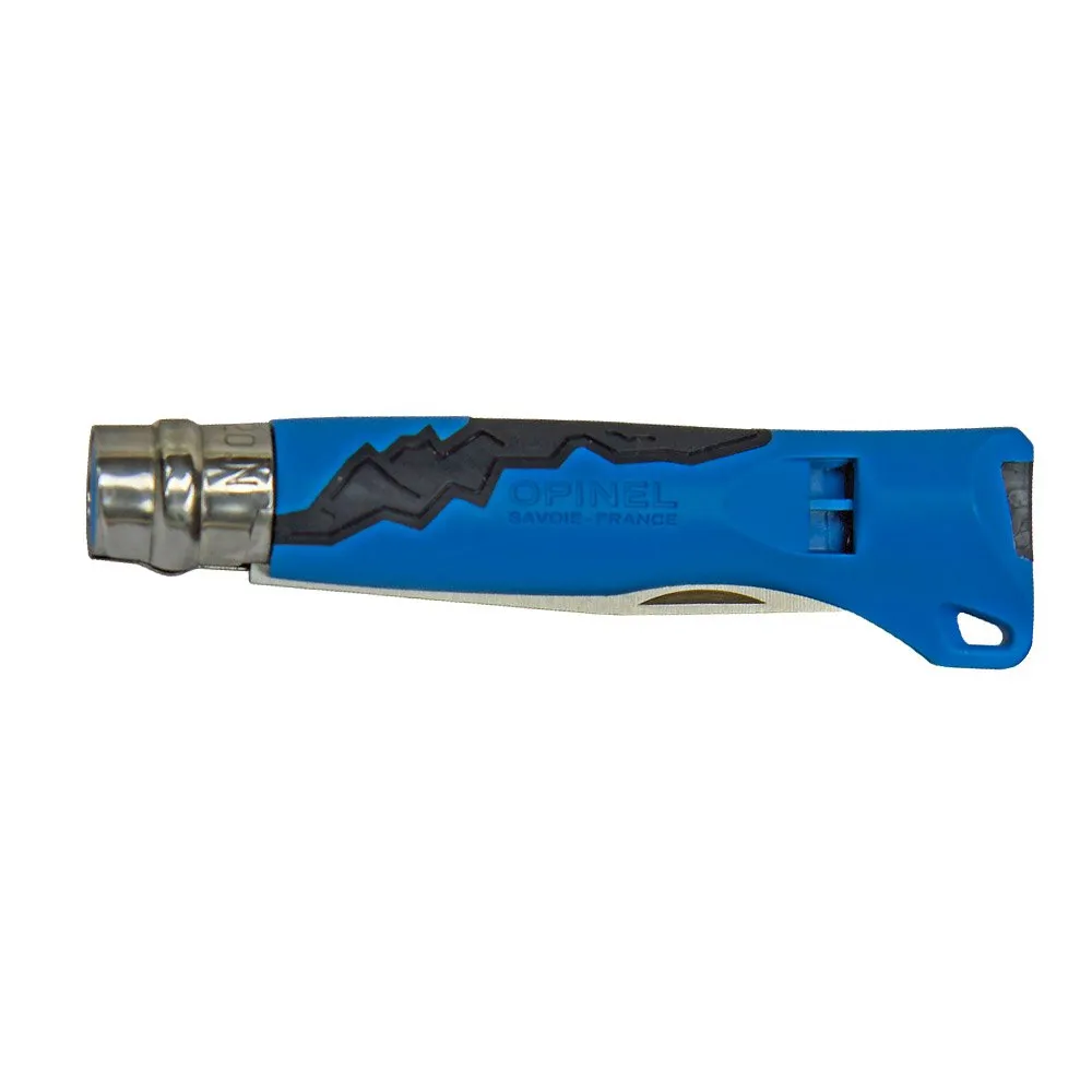 Opinel No 07 Outdoor Junior Whistle Fällkniv, Blue, One Size