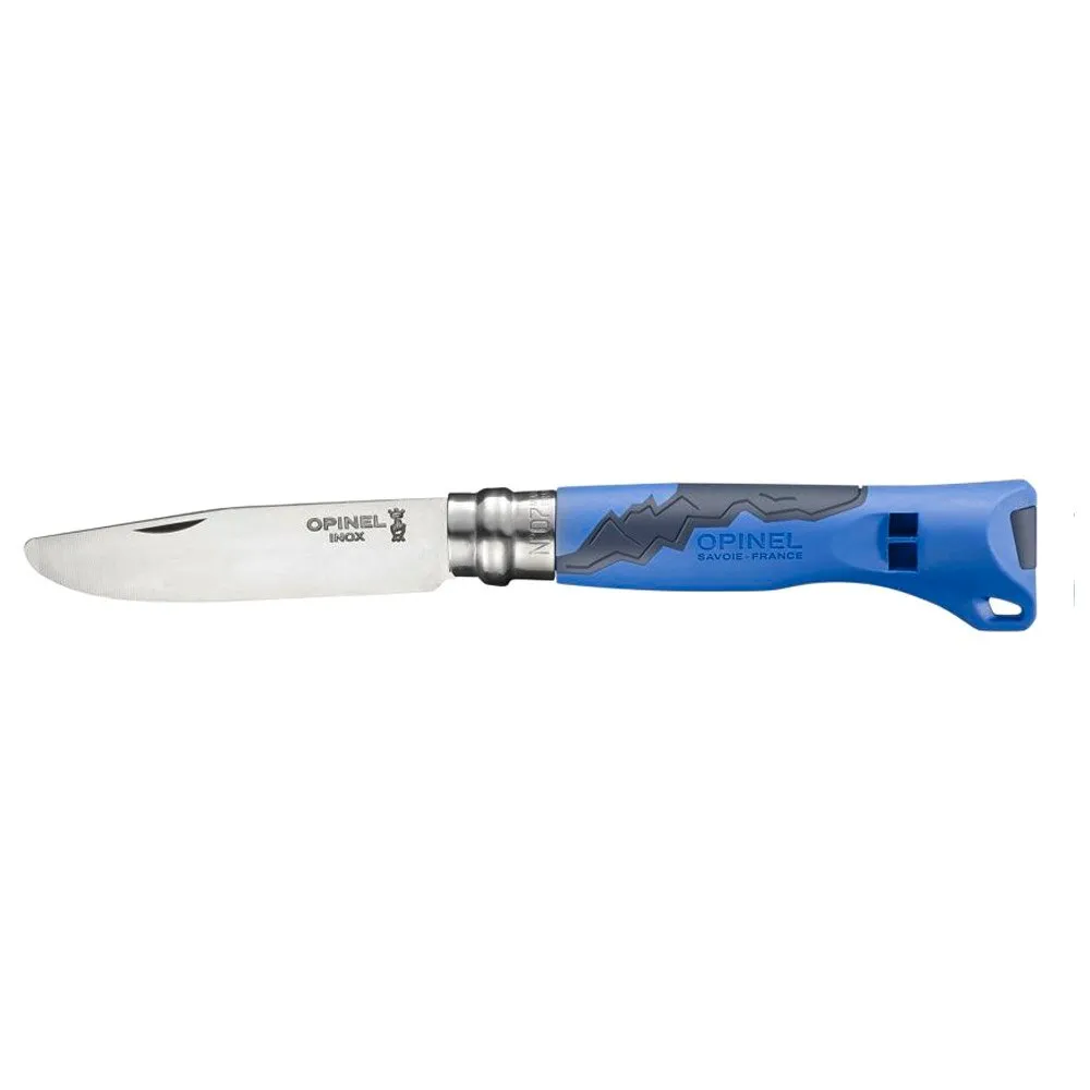 Opinel No 07 Outdoor Junior Whistle Fällkniv, Blue, One Size