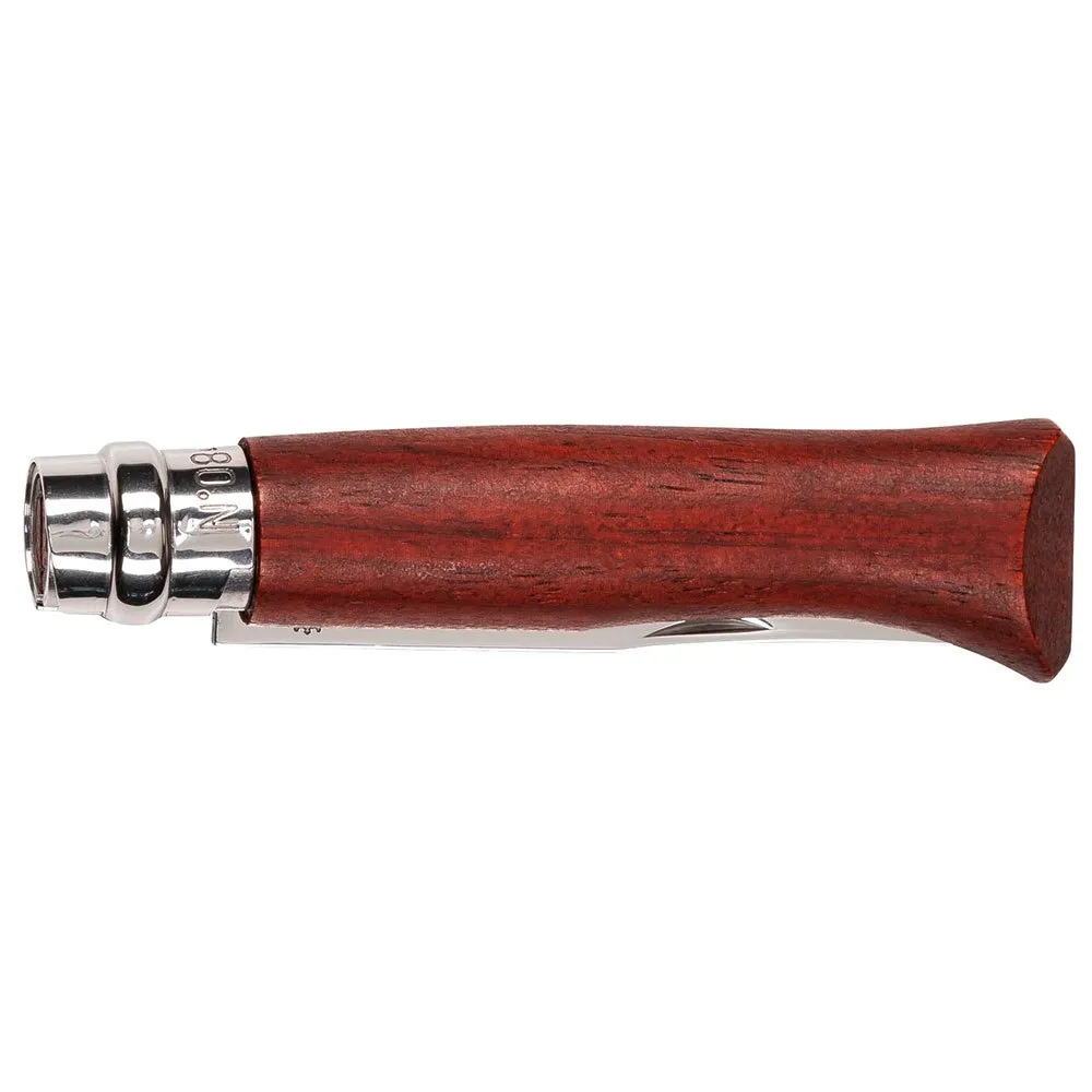 Opinel No 08 Padouk Wood Fällkniv, Silver, One Size