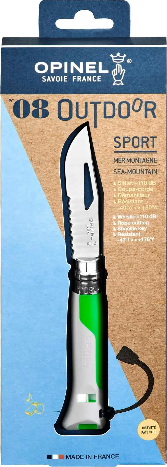 Opinel Outdoor Fluo No08