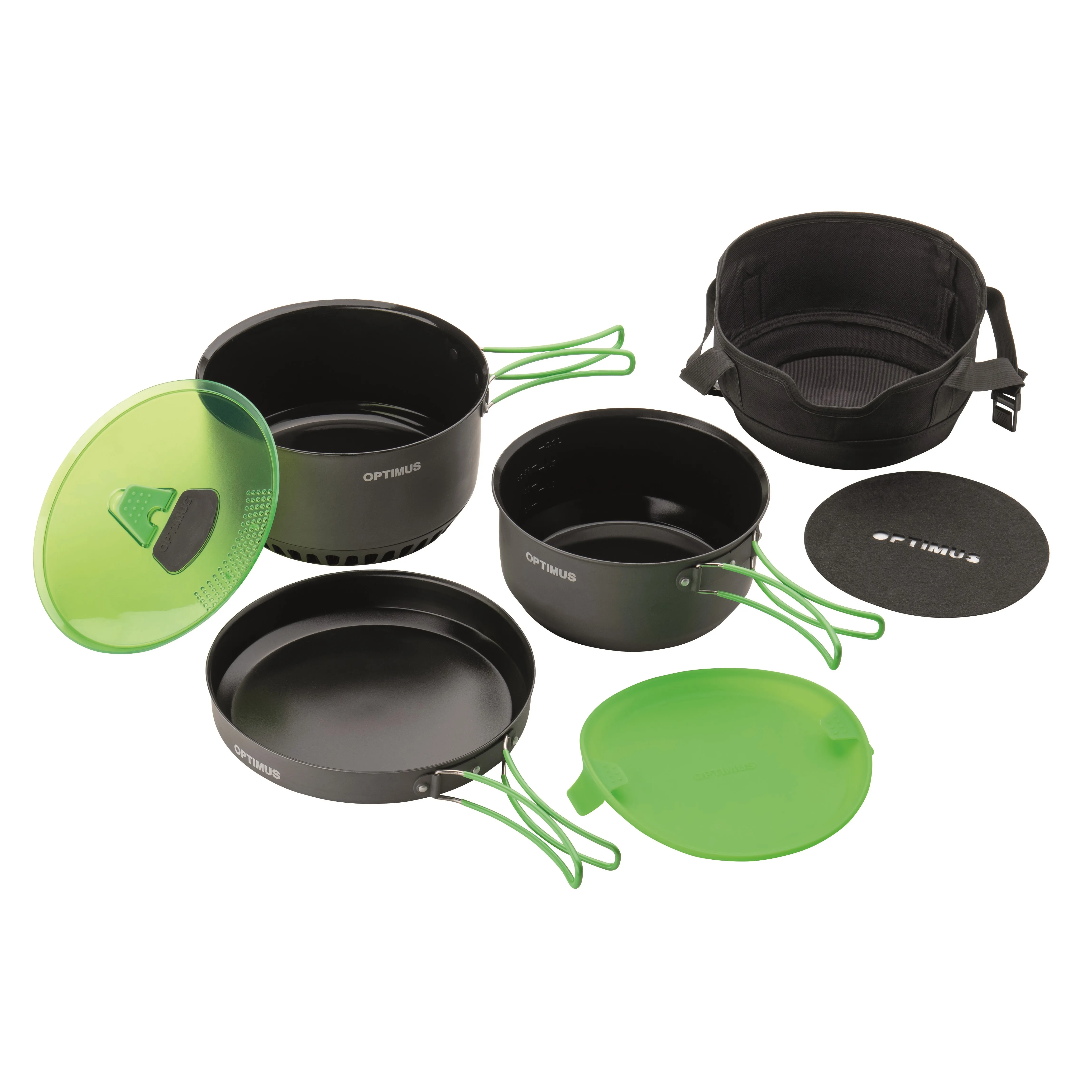 Optimus Terra Camp 4 Pot Set, Grey, One Size