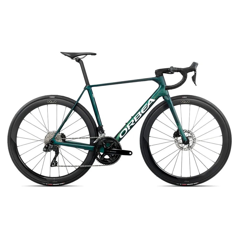 Orbea Orca M30iltd Pwr 105 Di2 R7150 2026 Racercykel, Escape green / carbon view matt