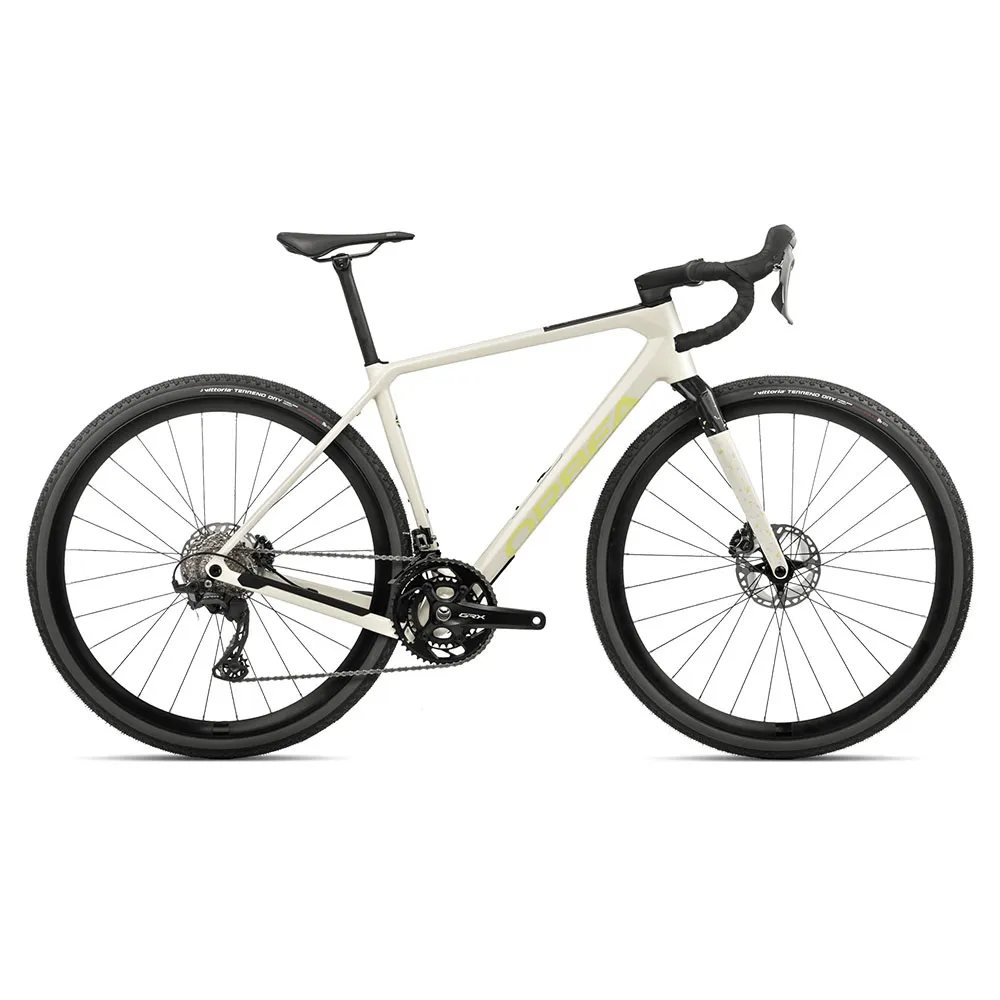 Orbea Terra M20team 700 Grx Rx820 2024 Gravelcykel, Ivory white / spicy lime gloss