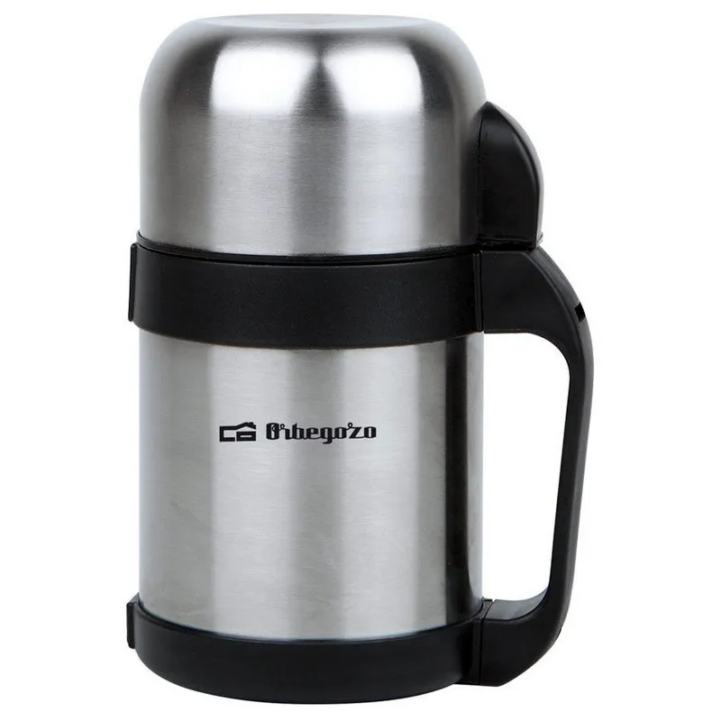 Orbegozo 750ml Solid-liquid Termosflaska, Silver / black, One Size
