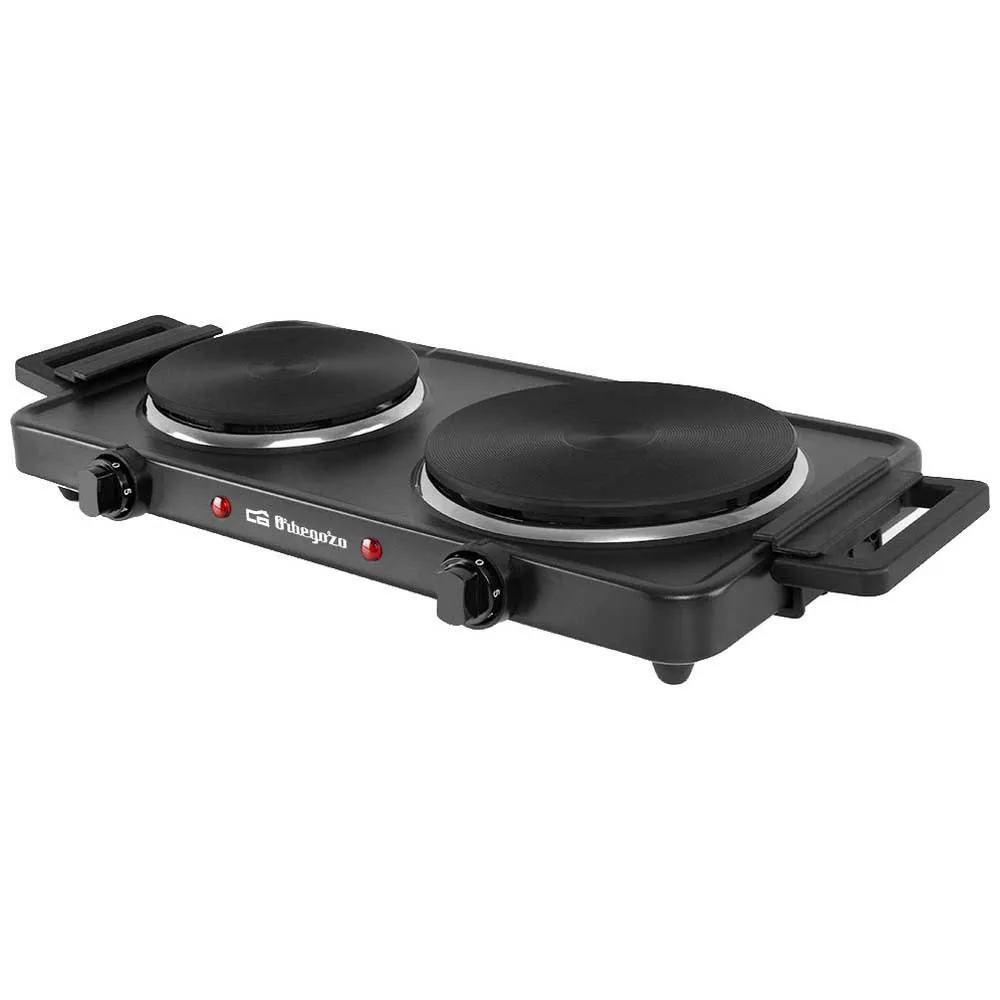 Orbegozo Pe2855 2500w Elektrisk Campingkök 2 Brännare, Black, One Size