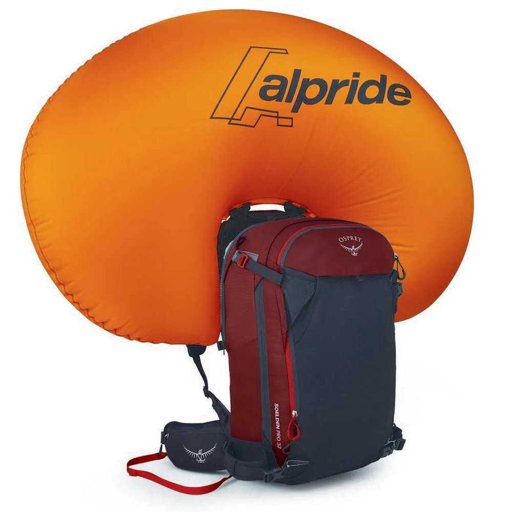 Osprey Soelden Pro E2 Airbag 32l Ryggsäck, Red mountain