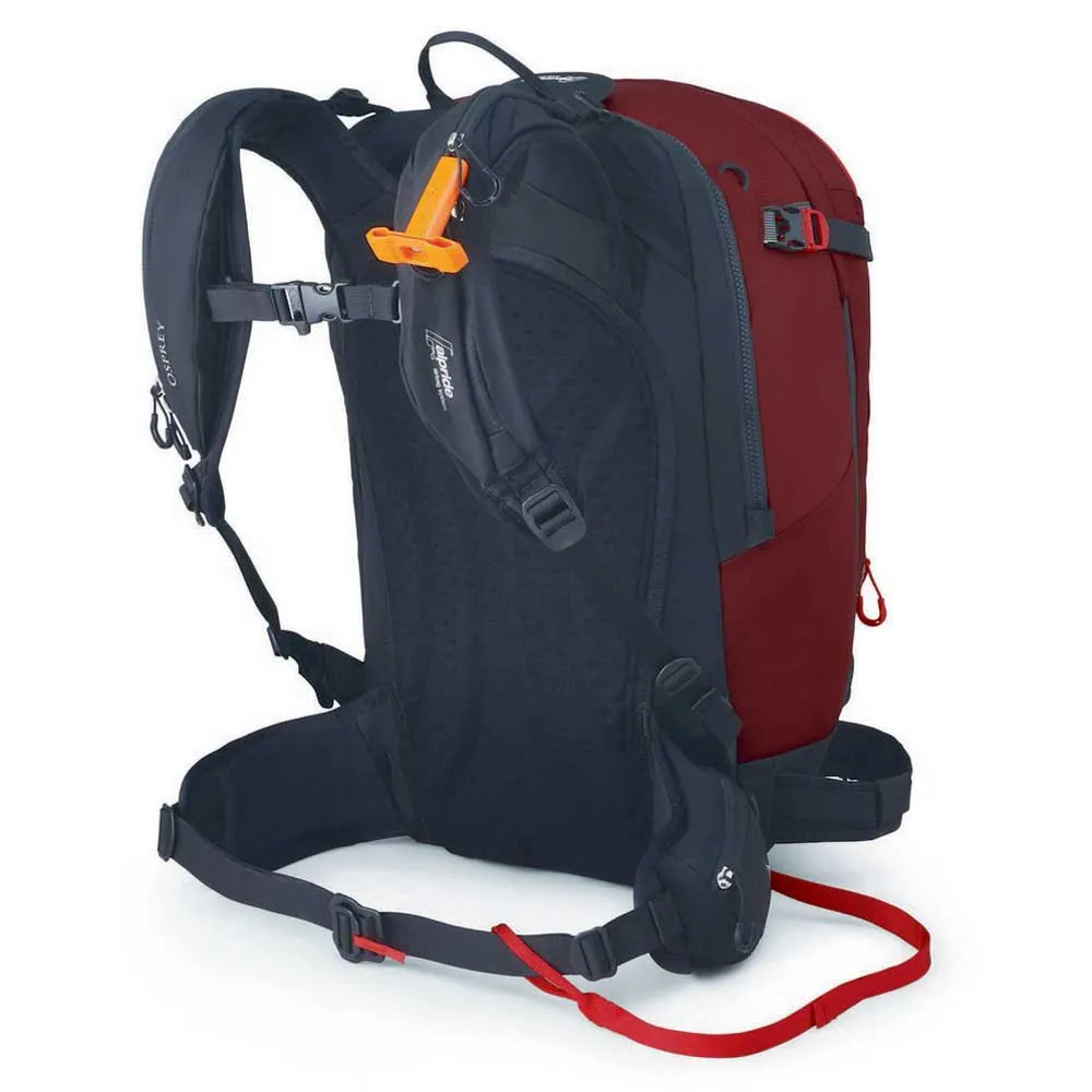 Osprey Sopris Pro E2 Airbag 30l Ryggsäck, Red mountain