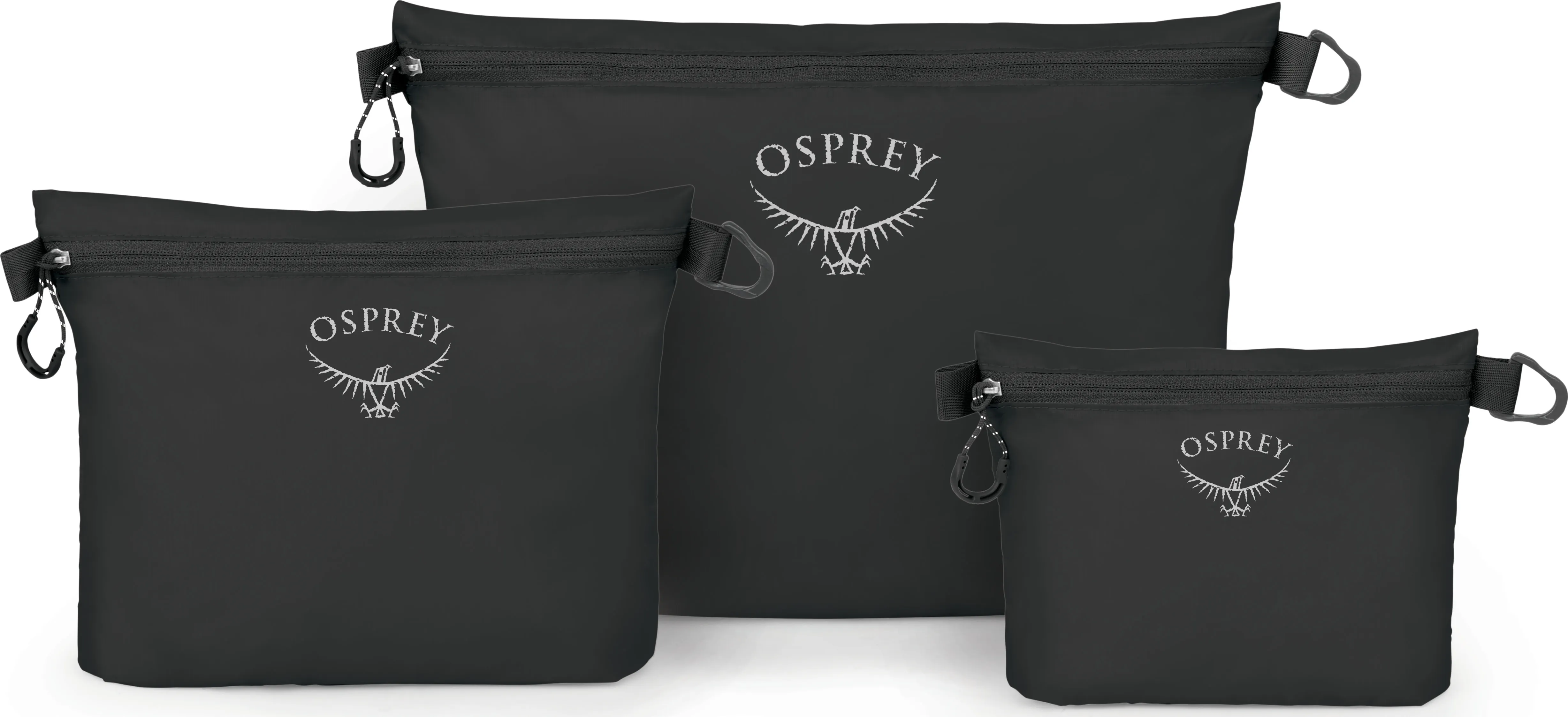 Osprey Ultralight Zipper Sack Set, Black Osprey Ultralight Zipper Sack Set, Black