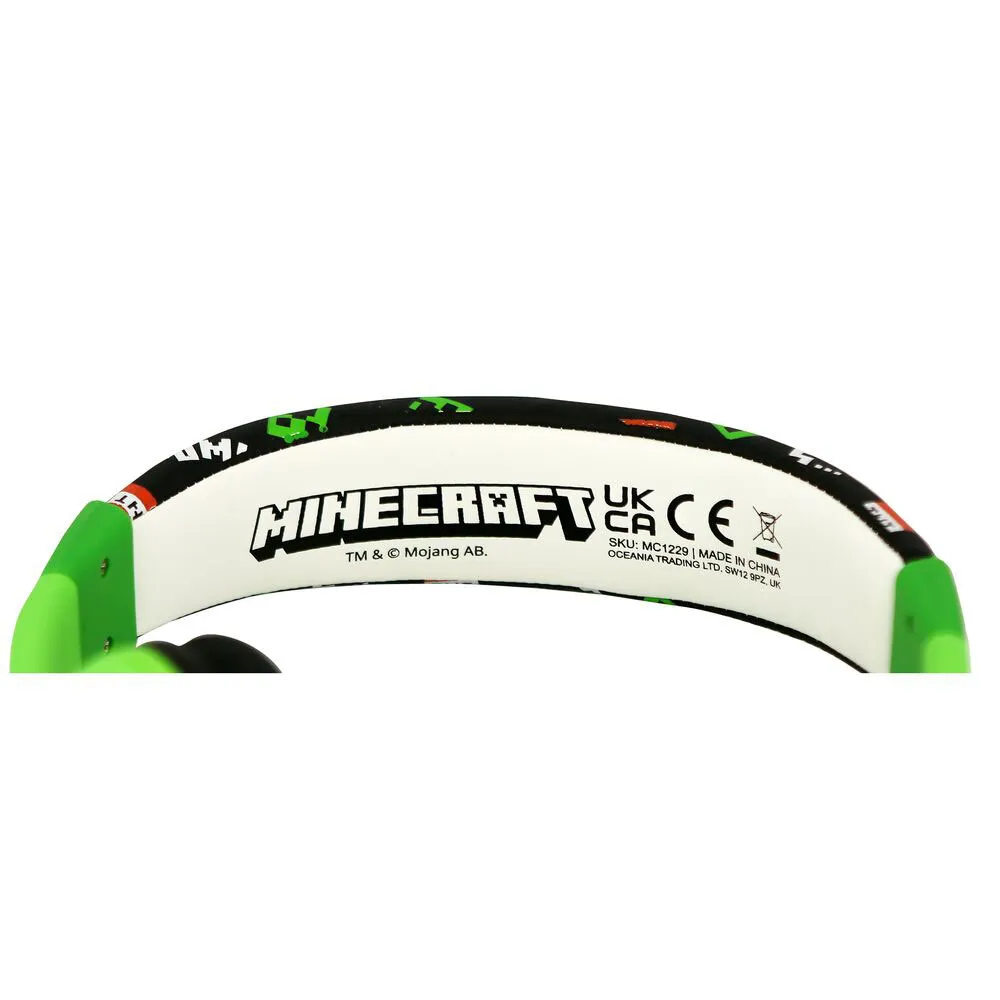 Otl Technologies Minecraft Krypande Hörlurar, Green, One Size Otl Technologies Minecraft Krypande Hörlurar, Green, One Size
