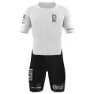 Otso Black & White Kortärmad Triathlondräkt Refurbished male, Black / white