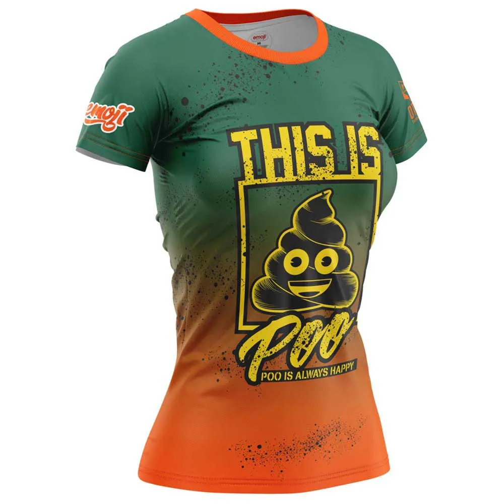 Otso Emoji Be Like Poo T-shirt Med Korta ärmar Kvinna