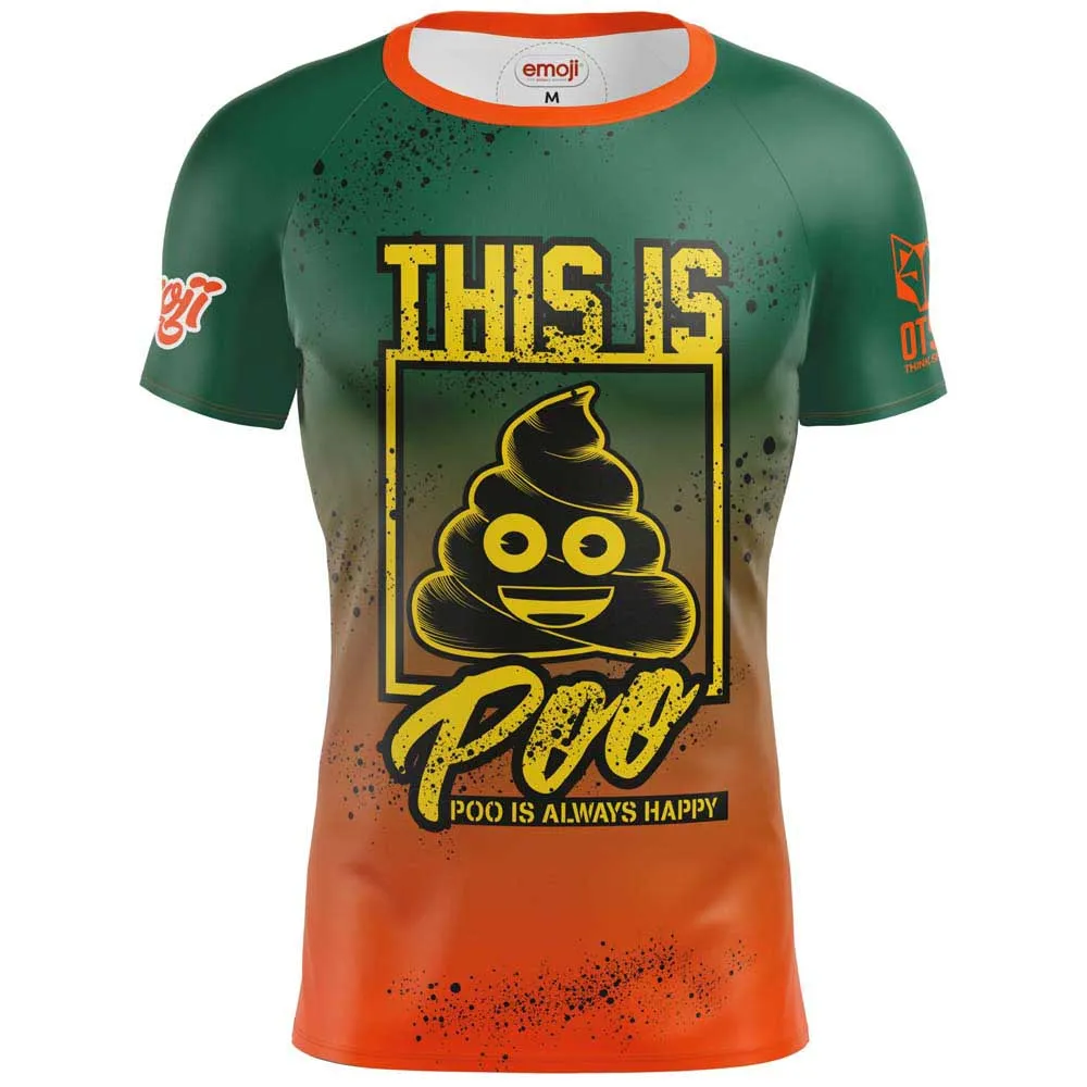 Otso Emoji Be Like Poo T-shirt Med Korta ärmar Man
