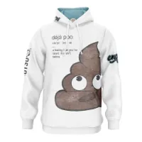 Otso Emoji Déjà Poo Tröja Med Huva male Otso Emoji Déjà Poo Tröja Med Huva male