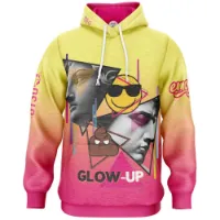 Otso Emoji Glow-up Huvtröja Man,Kvinna Otso Emoji Glow-up Huvtröja Man,Kvinna