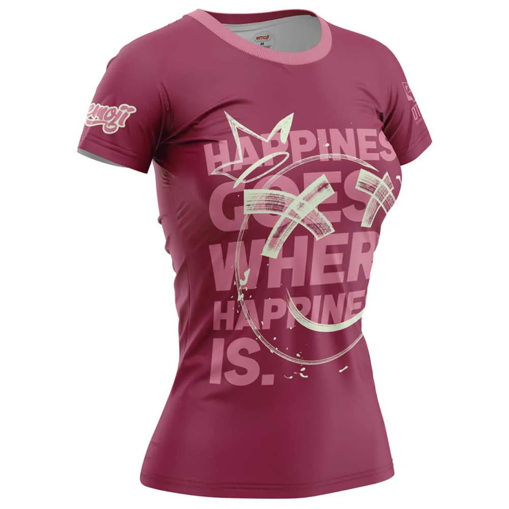 Otso Emoji Happiness T-shirt Med Korta ärmar Kvinna