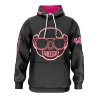 Otso Emoji Monkey Neon Tröja Med Huva male Otso Emoji Monkey Neon Tröja Med Huva male