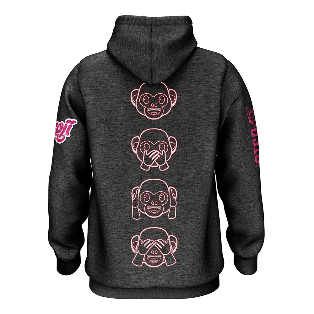 Otso Emoji Monkey Neon Tröja Med Huva male