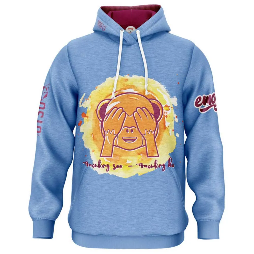 Otso Emoji Monkey See Huvtröja Man,Kvinna