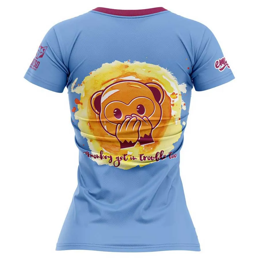 Otso Emoji Monkey See T-shirt Med Korta ärmar Kvinna