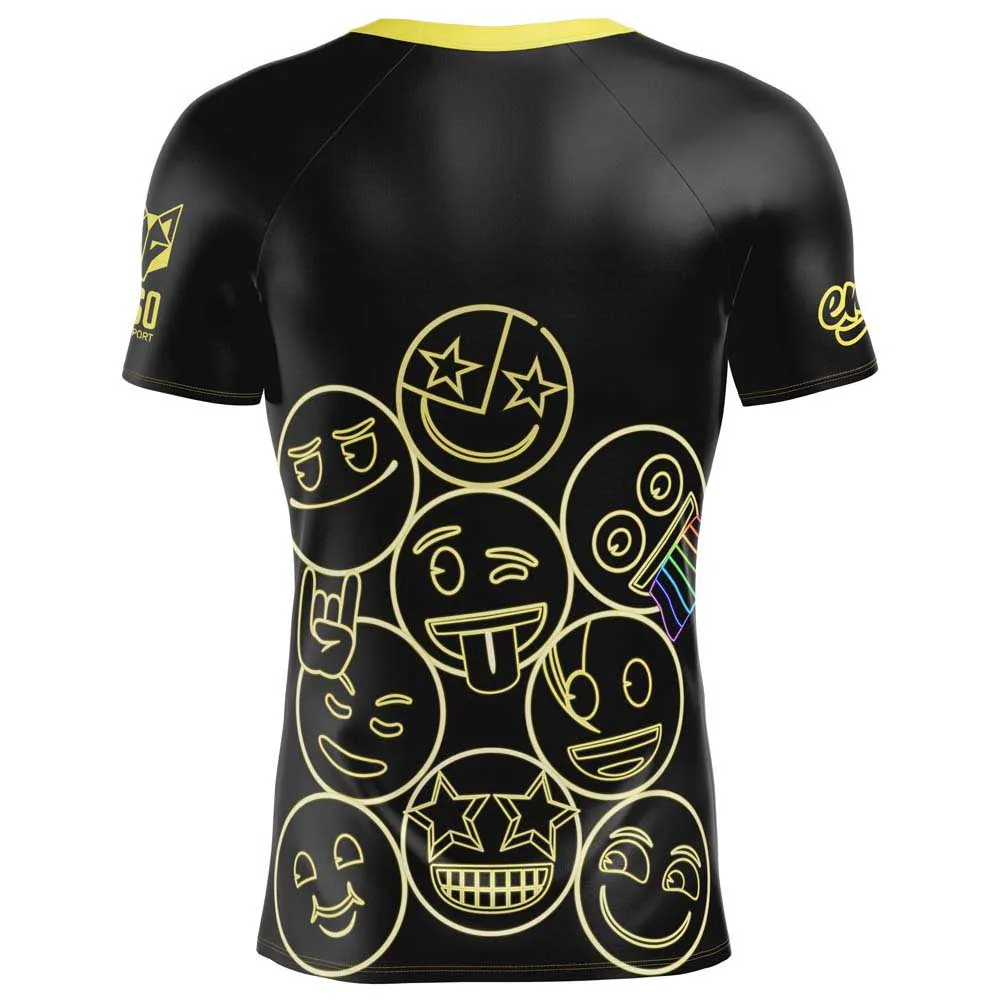 Otso Emoji Neon Faces T-shirt Med Korta ärmar Man