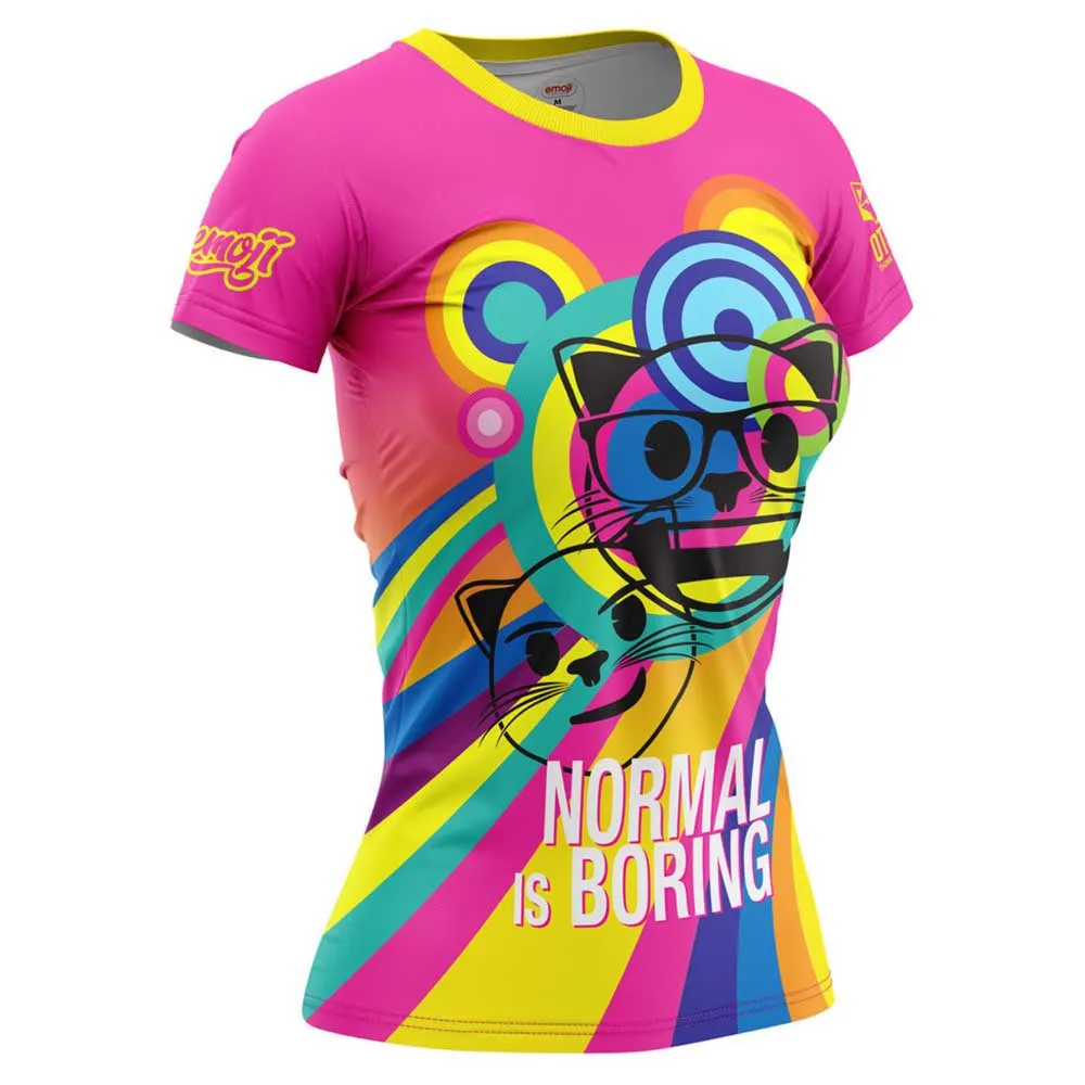 Otso Emoji Normal Is Boring T-shirt Med Korta ärmar Kvinna