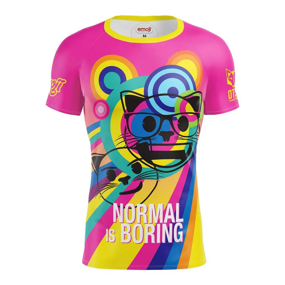 Otso Emoji Normal Is Boring T-shirt Med Korta ärmar Man