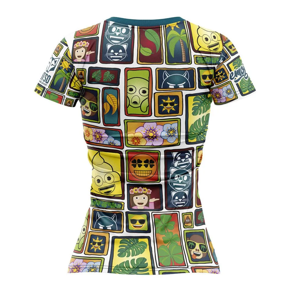 Otso Emoji Portrait T-shirt Med Korta ärmar male