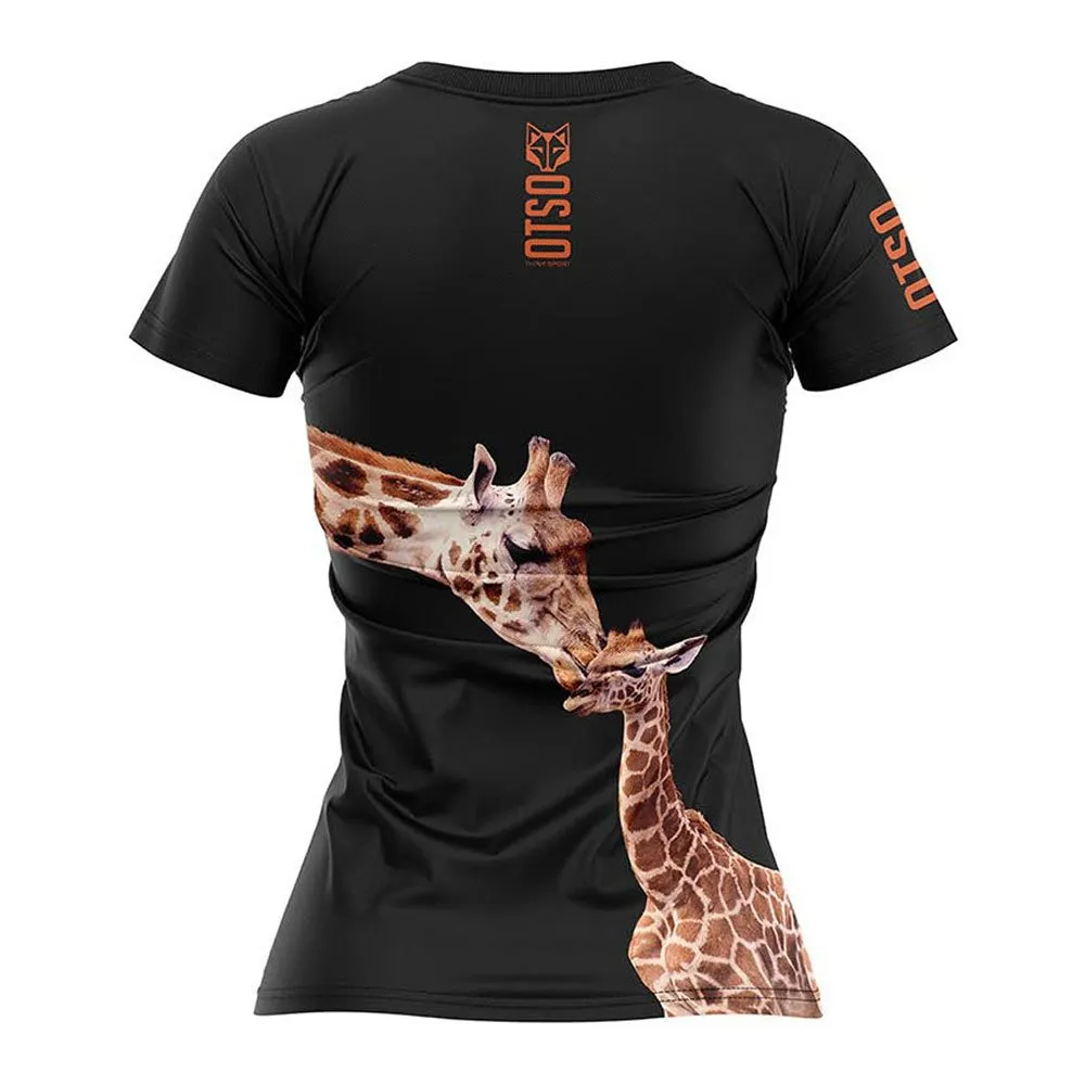 Otso Giraffe T-shirt Med Korta ärmar female