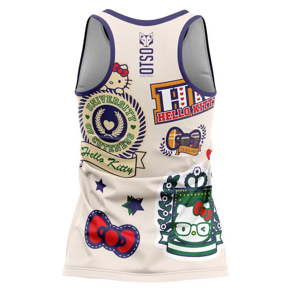 Otso Hello Kitty Cheerleading ärmlös T-shirt female