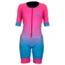 Otso Kortärmad Triathlondräkt Refurbished female, Fluo pink / light blue