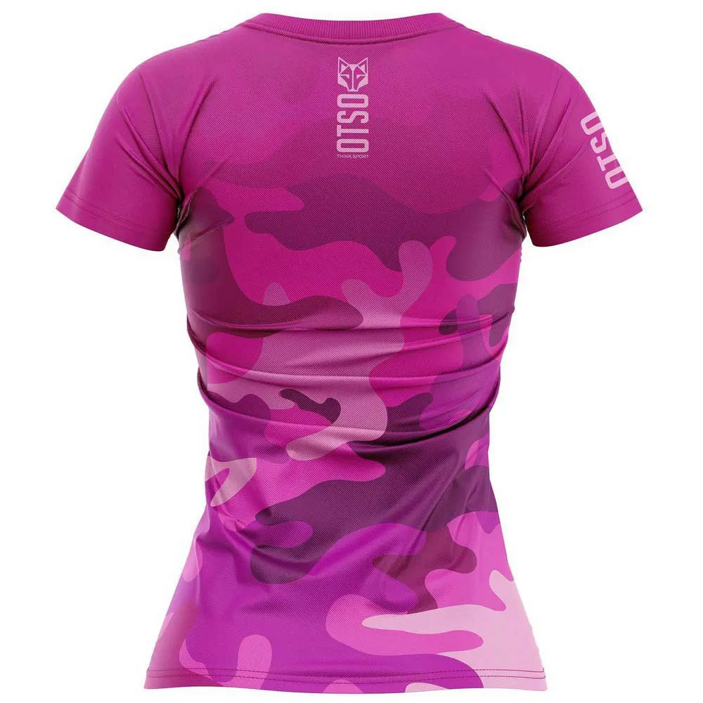 Otso M/corta Camo Pink T-shirt Med Korta ärmar female Otso M/corta Camo Pink T-shirt Med Korta ärmar female