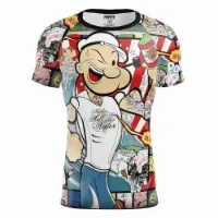 Otso Popeye Art Show T-shirt Med Korta ärmar female