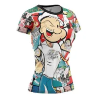 Otso Popeye Art Show T-shirt Med Korta ärmar female