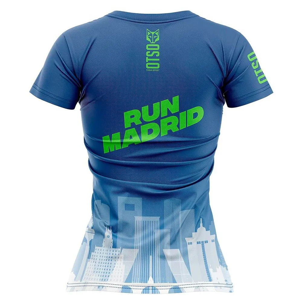 Otso Run Madrid Tio Pepe T-shirt Med Korta ärmar female, Blue Otso Run Madrid Tio Pepe T-shirt Med Korta ärmar female, Blue