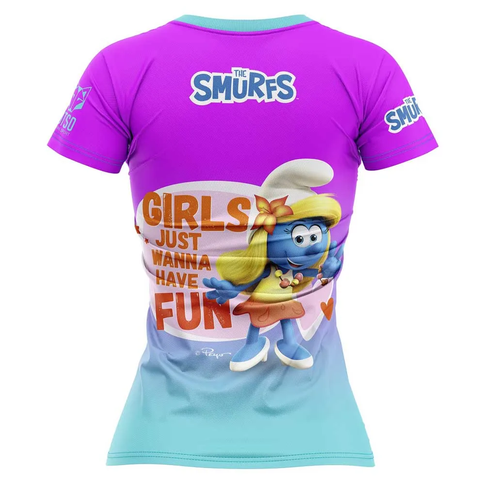 Otso Smurf Have Fun T-shirt Med Korta ärmar female Otso Smurf Have Fun T-shirt Med Korta ärmar female