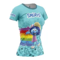 Otso Smurfs Rainbow T-shirt Med Korta ärmar female Otso Smurfs Rainbow T-shirt Med Korta ärmar female