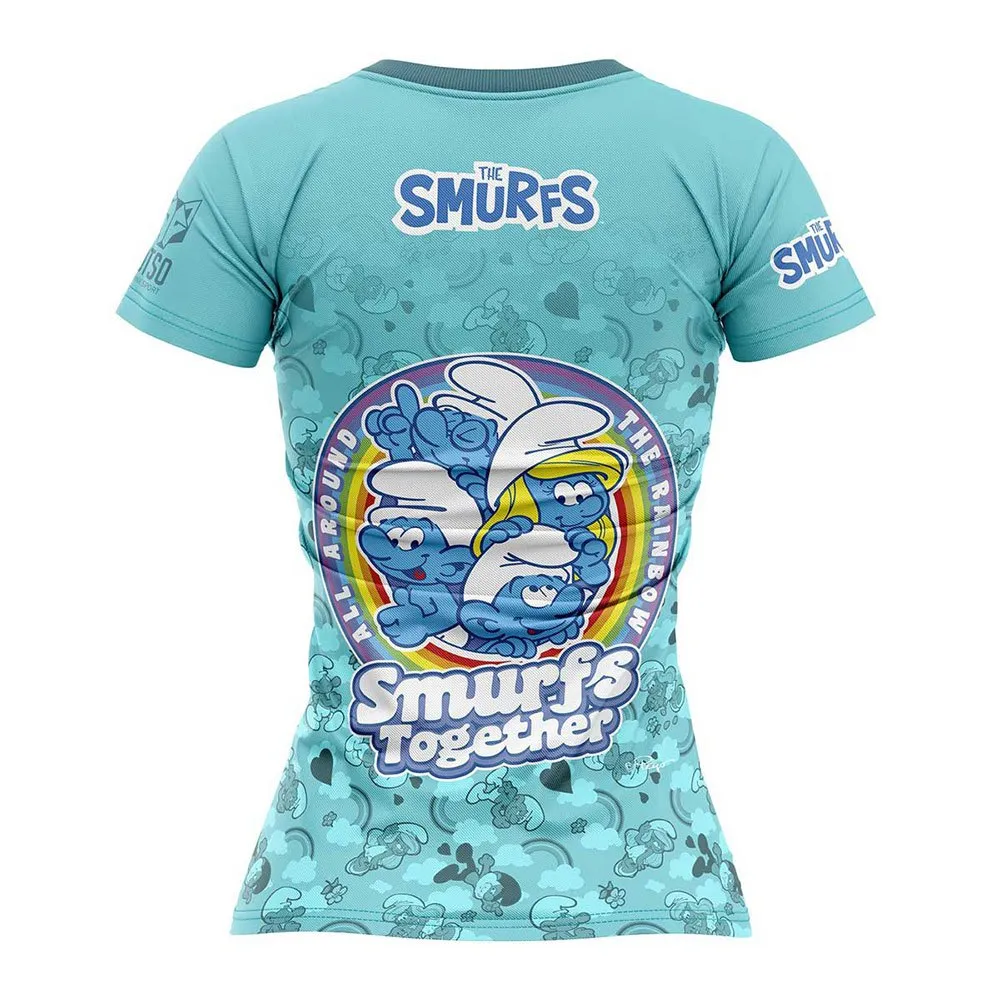 Otso Smurfs Rainbow T-shirt Med Korta ärmar female