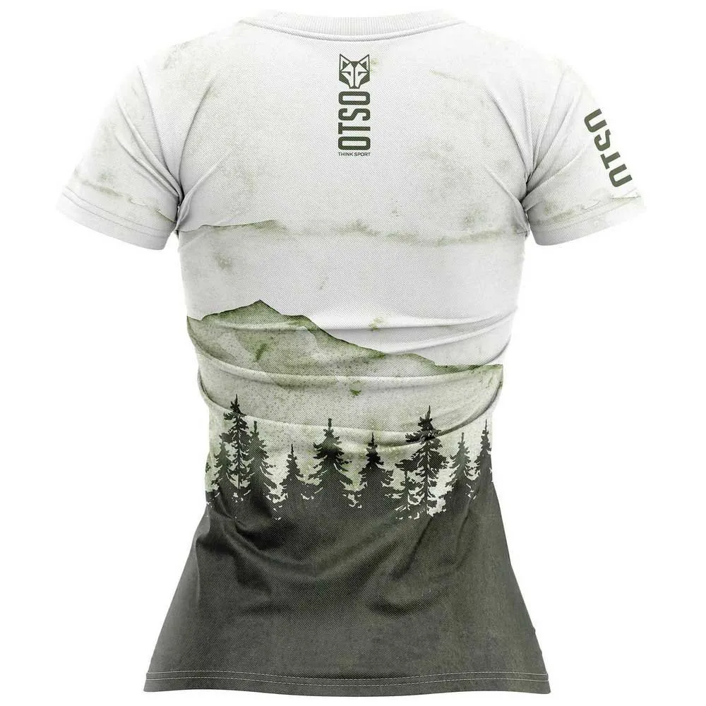 Otso T-shirt T-shirt Med Korta ärmar Refurbished female, Green forest Otso T-shirt T-shirt Med Korta ärmar Refurbished female, Green forest